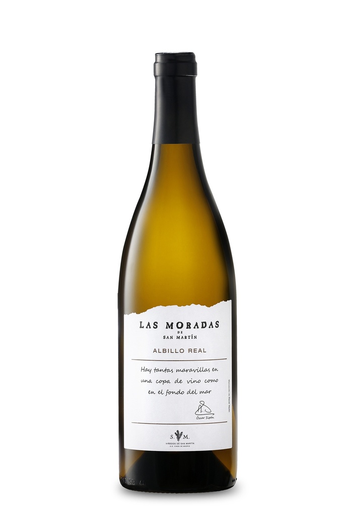 MADRID Albillo Real ECO Vino Blanco 75 Cl Las Moradas de San Martin D.O.Madrid