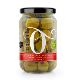Manzanilla Rellena a mano pimiento asado 200 grs