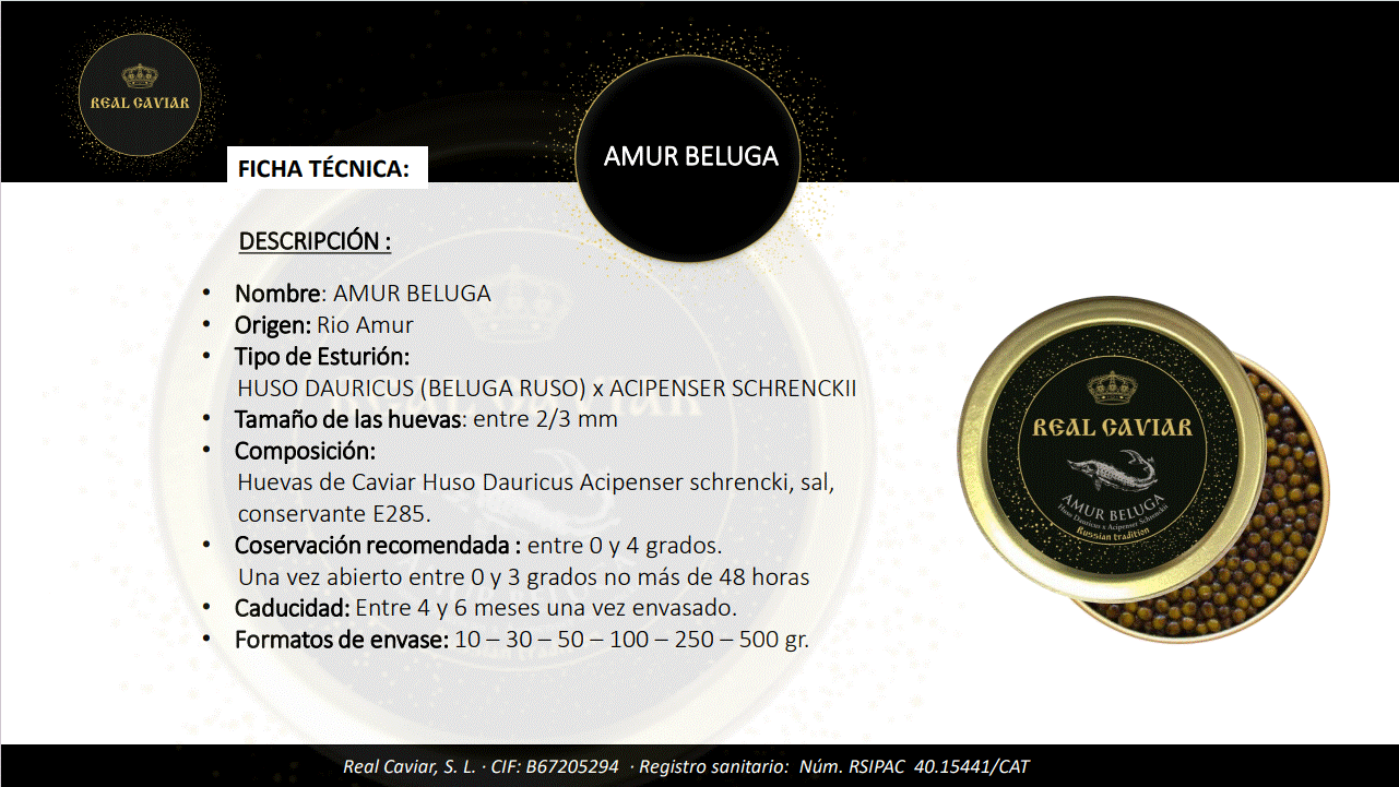 Caviar Amur Beluga Lata 50 grs