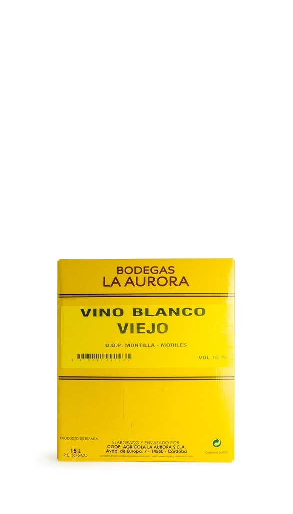 Vino Blanco Viejo, Oloroso Box 15l