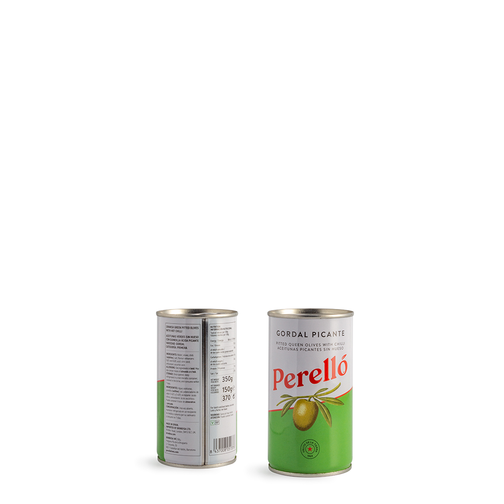 Aceitunas Gordal Pique Deshuesada Perello LATA 150 grs