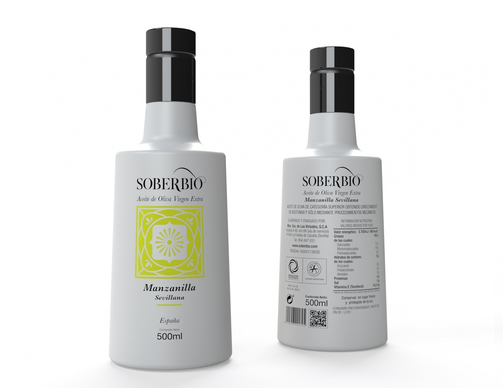 AOVE Virgen Extra Soberbio Manzanilla Sevillana 500 ml