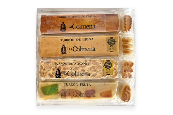 Estuche 4 tablets + figuritas mazapán