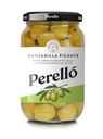 Aceitunas Manzanilla Pique Deshuesada Perello  Vidrio 160 grs