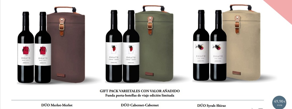 Estuche piel Regalo Enate Varietales