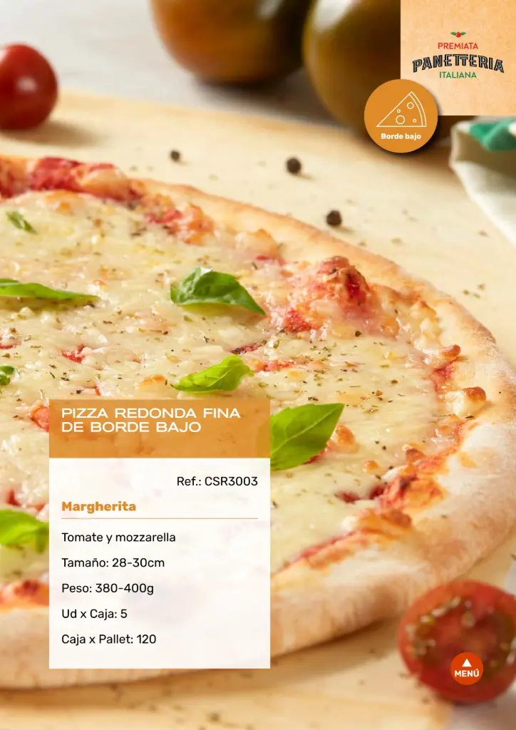 Pizza Redonda Fina de Borde Bajo