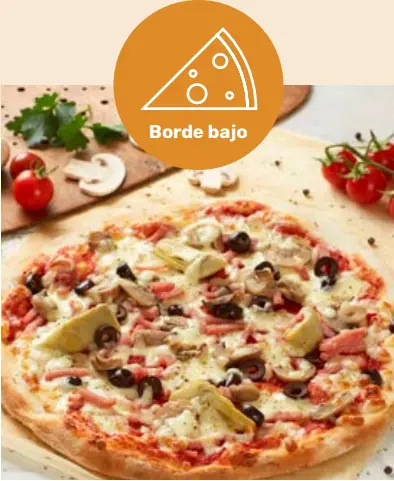 Pizza Redonda Fina de Borde Bajo