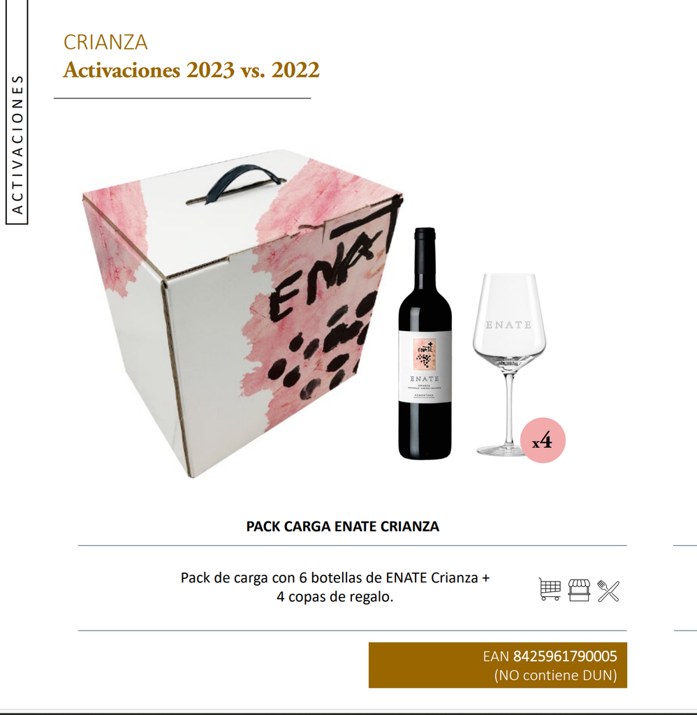 Enate Crianza Tinto + copas