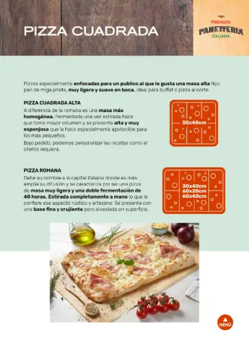PIZZA BANDEJA CUADRADA ALTA Y ESPONJOSA
